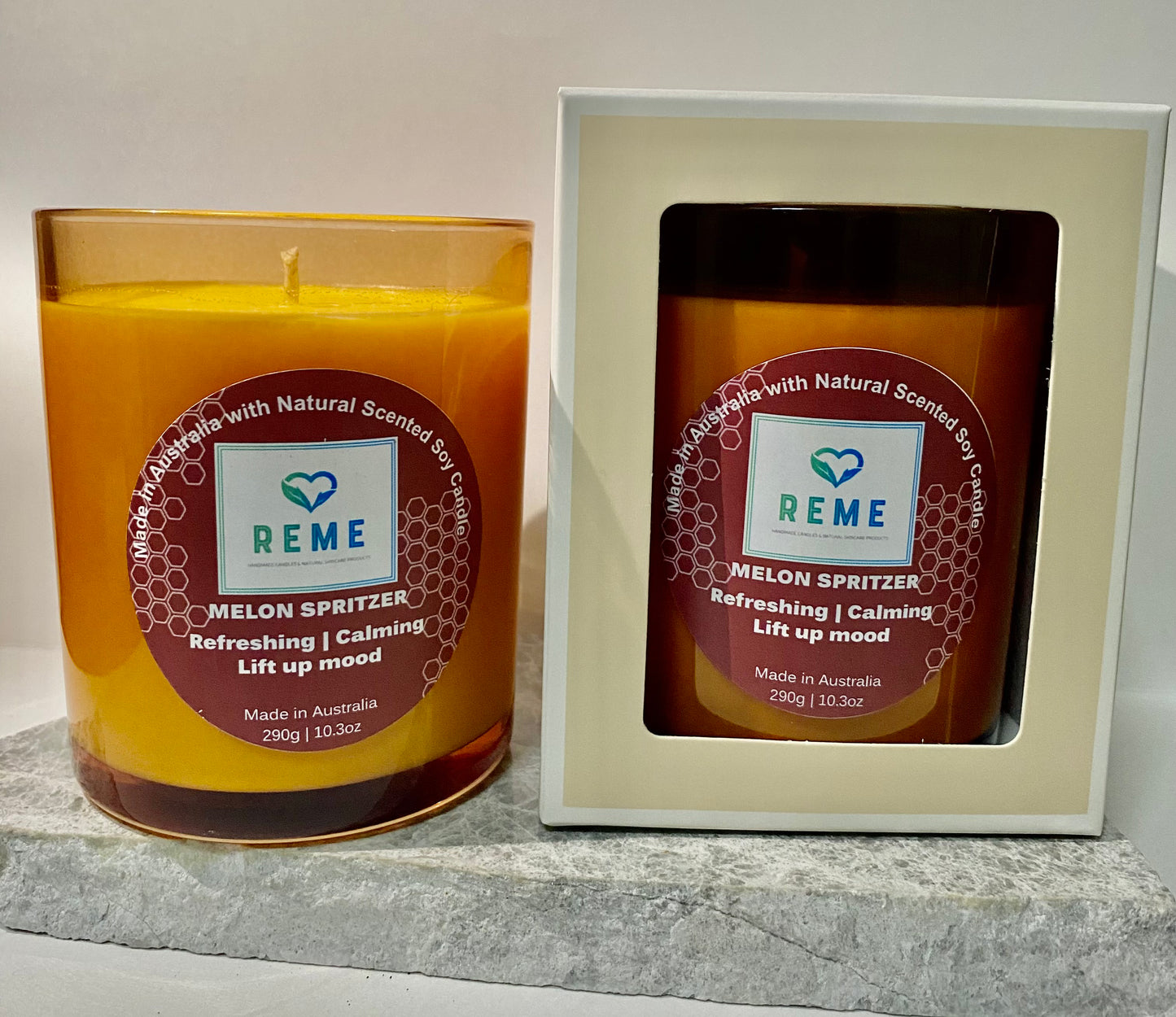 Melon Spritzer Scented Soy Candle