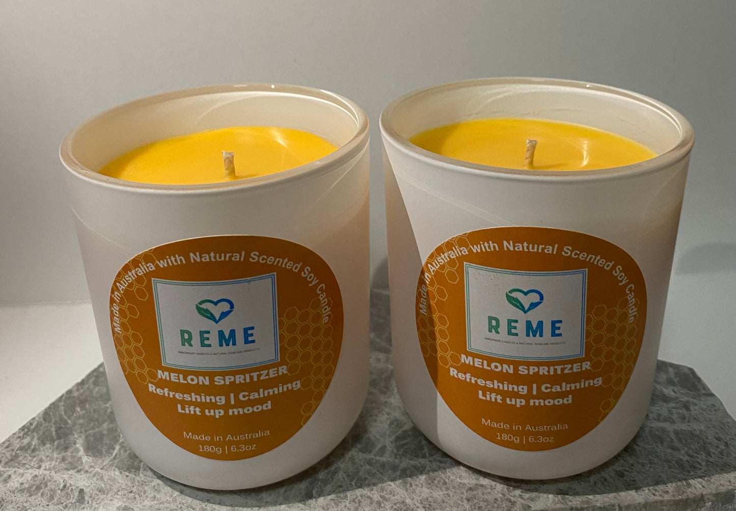 Melon Spritzer Scented Soy Candle