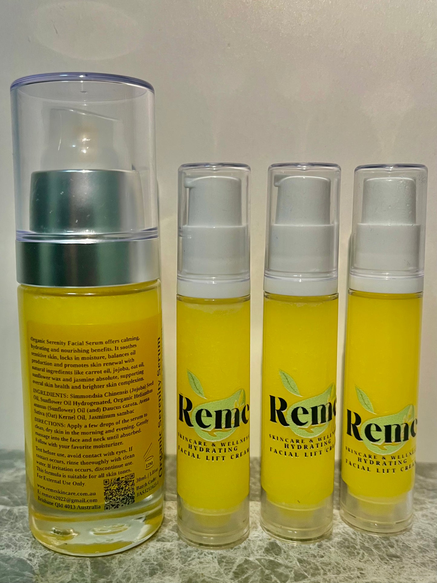 Organic Serenity Facial & Neck Serum + Jojoba Oil, Carrot Oil, Oats Oil & Jasmine Oil