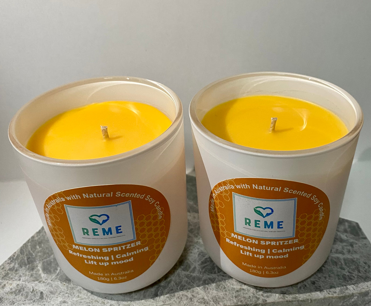 Melon Spritzer Scented Soy Candle