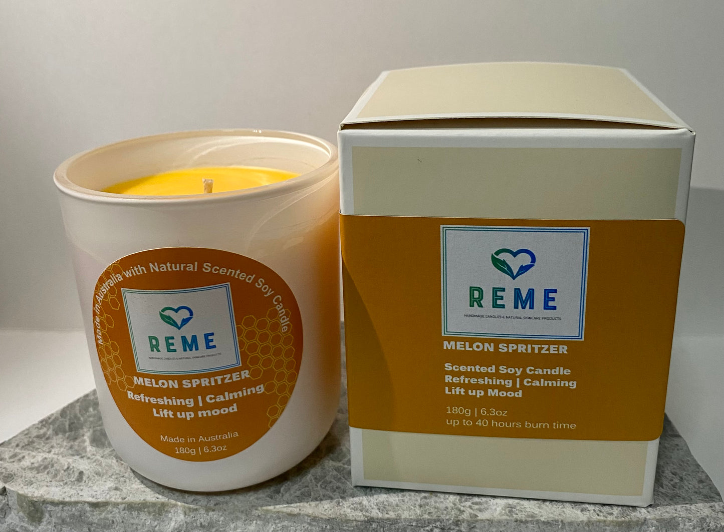 Melon Spritzer Scented Soy Candle