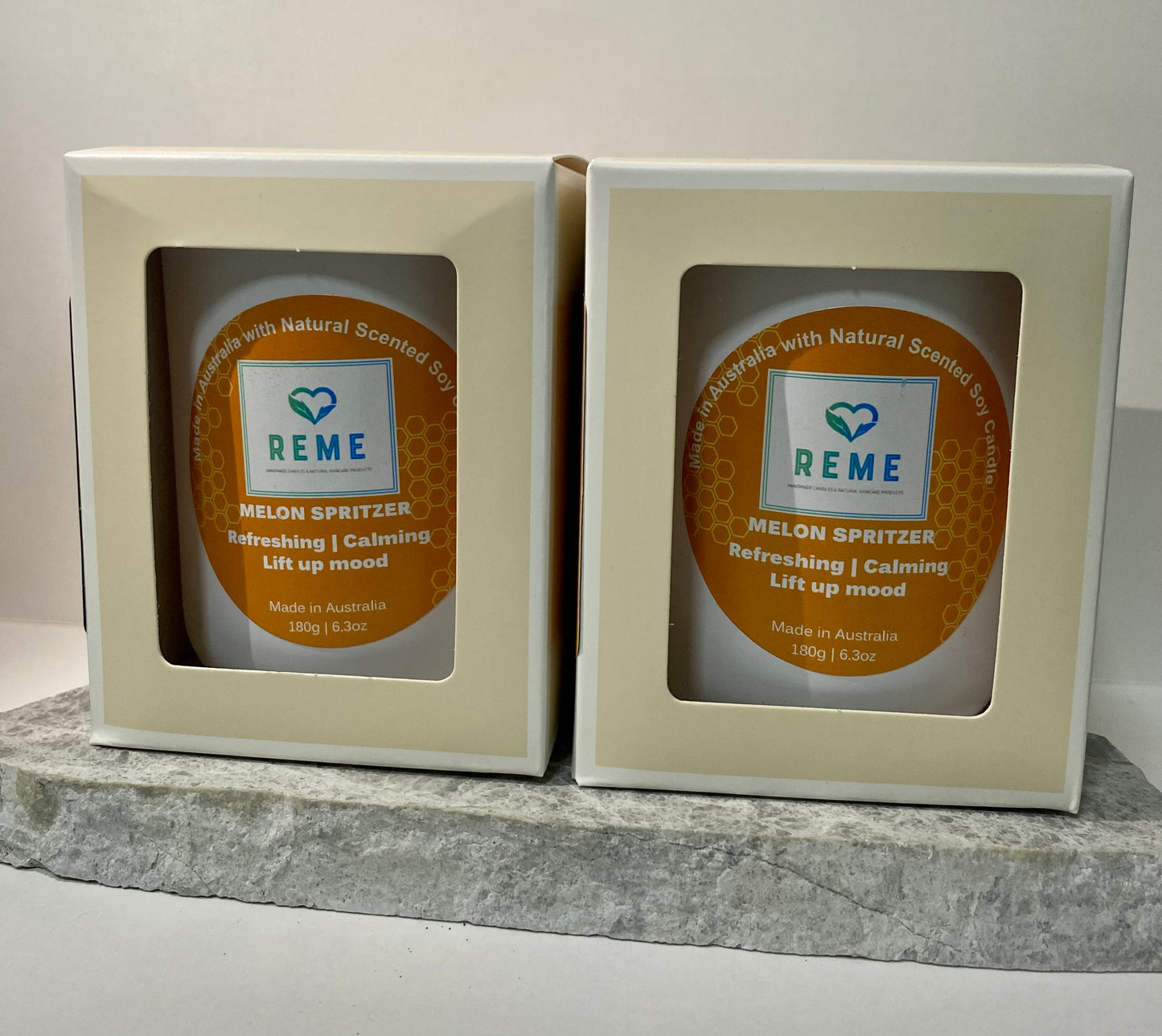 Melon Spritzer Scented Soy Candle
