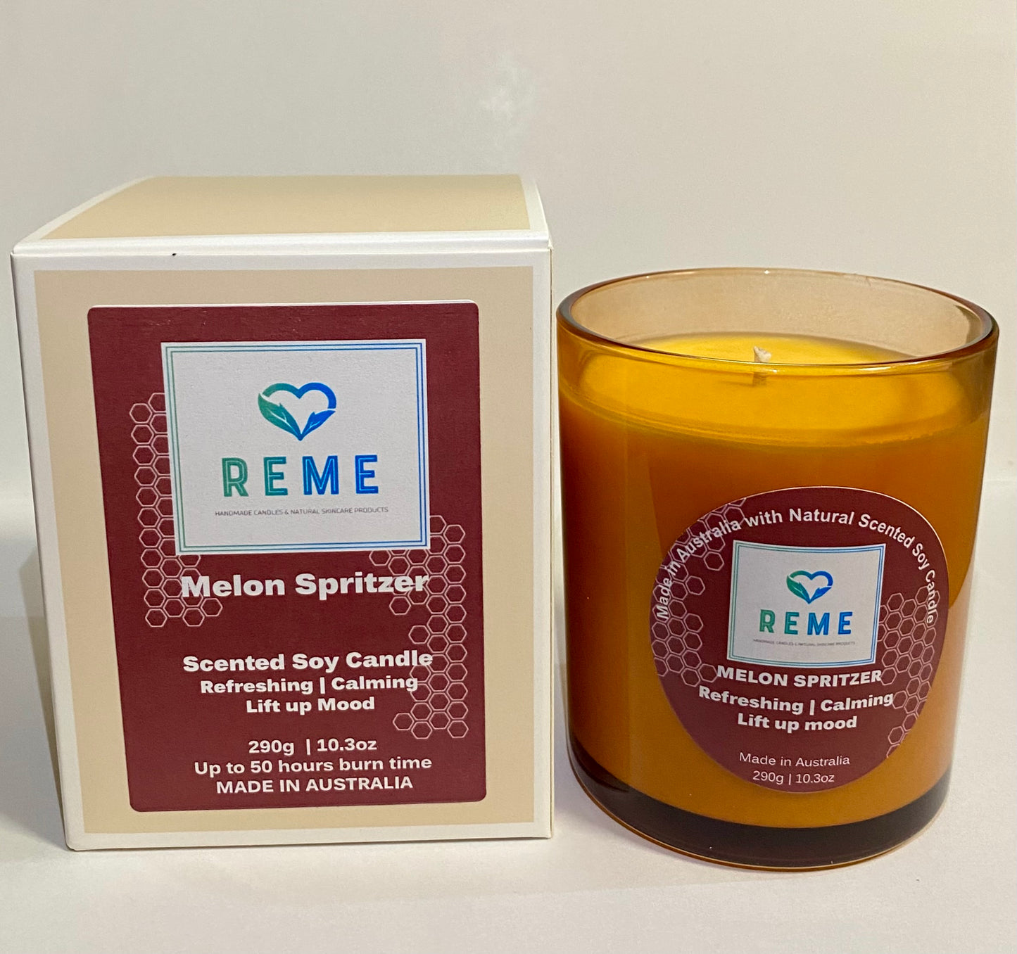 Melon Spritzer Scented Soy Candle