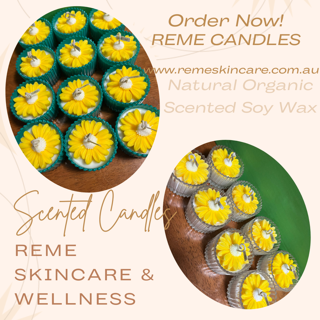 Handcrafted Natural Organic Reme Scented Soy Candles