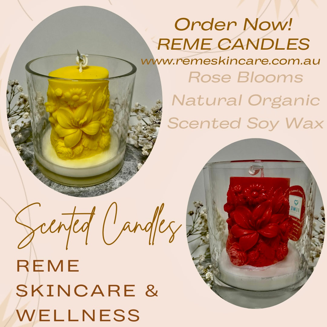 Handcrafted Natural Organic Reme Scented Soy Candles